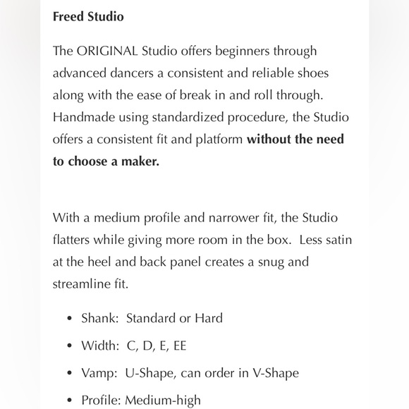 Freed Studio Point Shoes New in Bag Size 5D US 7 - Picture 6 of 9